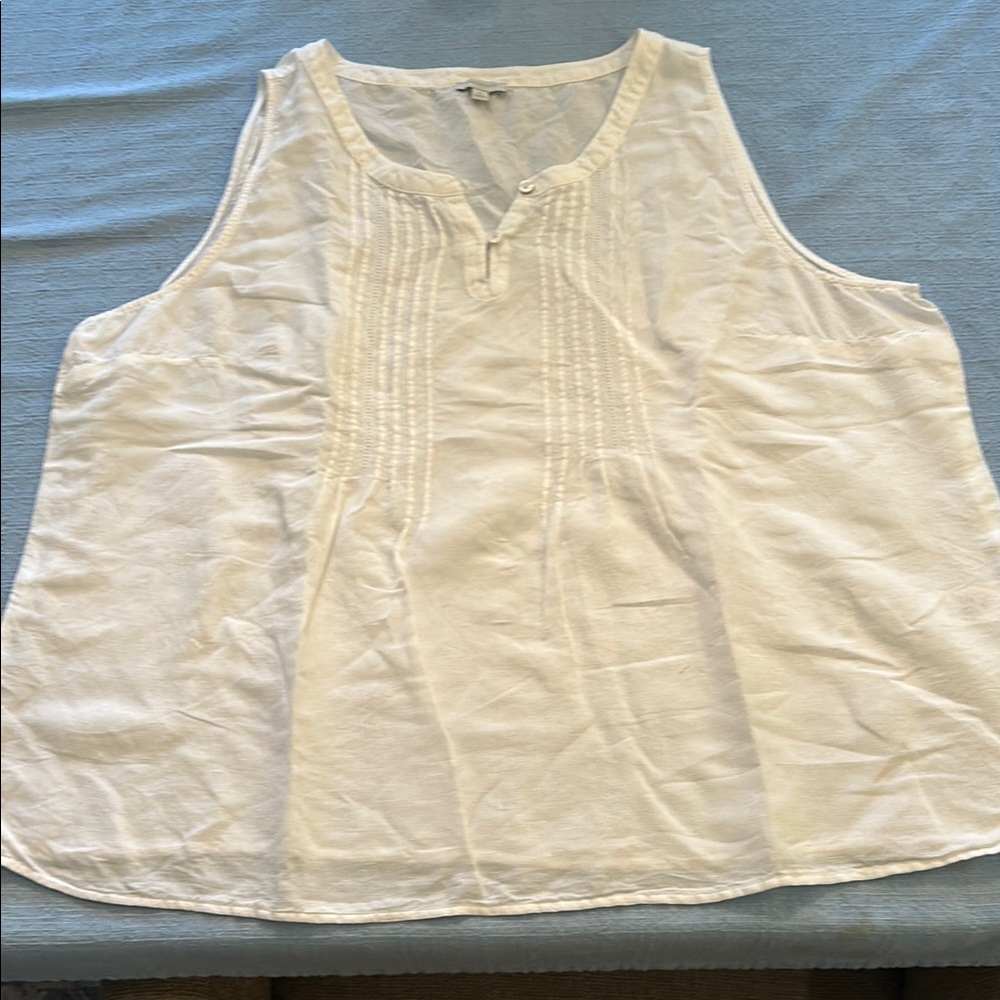 Talbots Linen Blouse Size XL